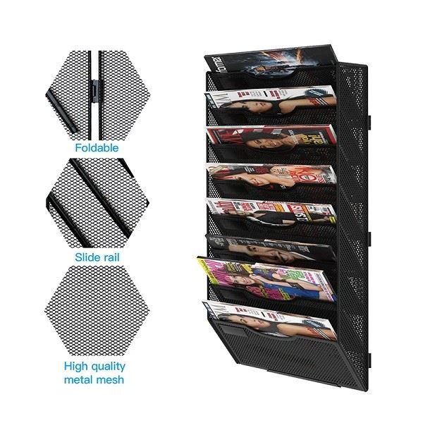 metal wall mount file organizer