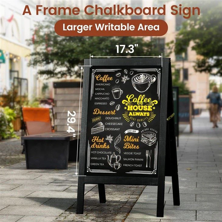 Wooden Standing ChalkBoards Set Wooden Standing ChalkBoards Set
