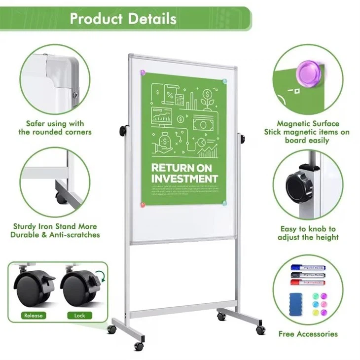 Double-Sided Magnetic Whiteboard